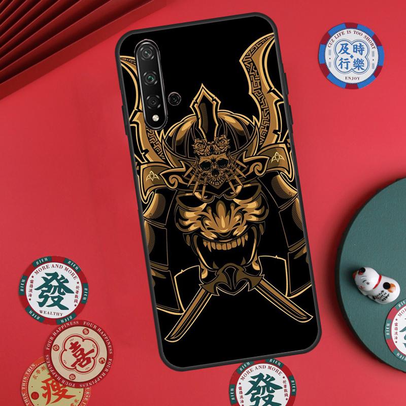 Маска Самурая Демон Для Huawei Nova Y60 Y70 Y90 Y72 Y73 Y61 Y91 7i 8i 11i 12i 12s 9 10 SE P20 P30 P40 Lite Чехол