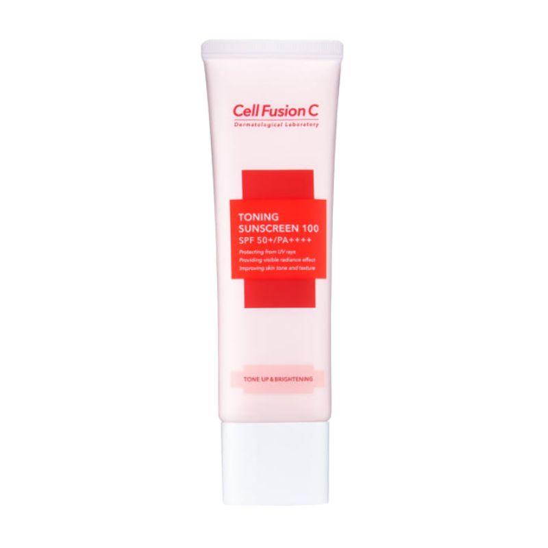 Cell Fusion C Тонизирующий солнцезащитный крем 100 (50мл) SPF50+ PA++++ – Осветляющий и выравнивающий тон солнцезащитный крем с комплексом Vitathione™
