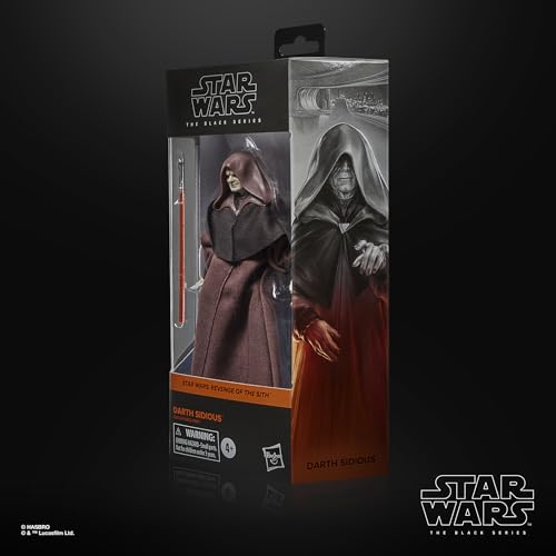 Hasbro Звездные войны Черная серия Дарт Сидиус, Звездные войны Эпизод III: Месть ситхов Коллекционный 6-дюймовый (15см) Фигурка G0023, Оригинальная