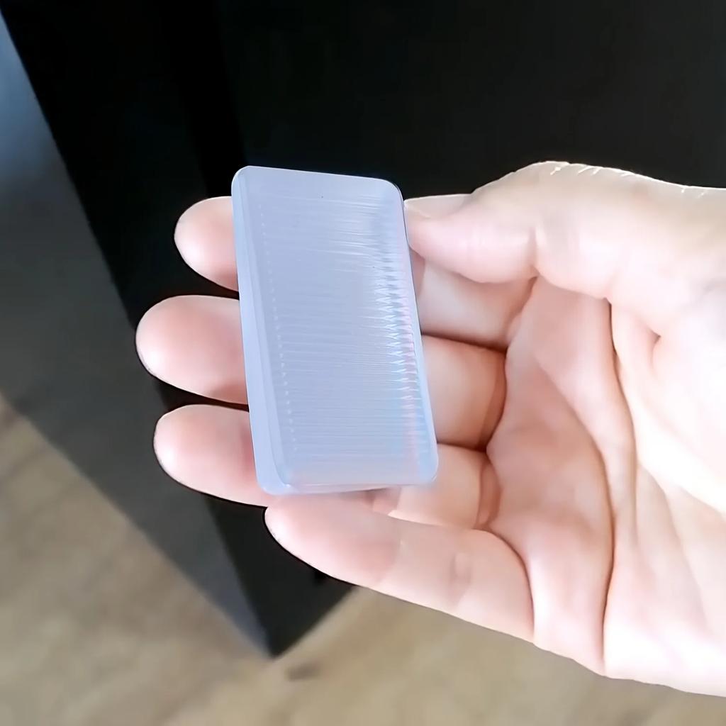 4 шт. Прозрачные резиновые клинья-подкладки - Пластиковые выравниватели для мебели для неровных поверхностей, Матовая отделка, Режущиеся жесткие накладки для стола