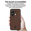 ANNYOJO For Xiaomi Redmi Note 13 4G Case Leather+PC+TPU Shock-absorbed Phone Cover