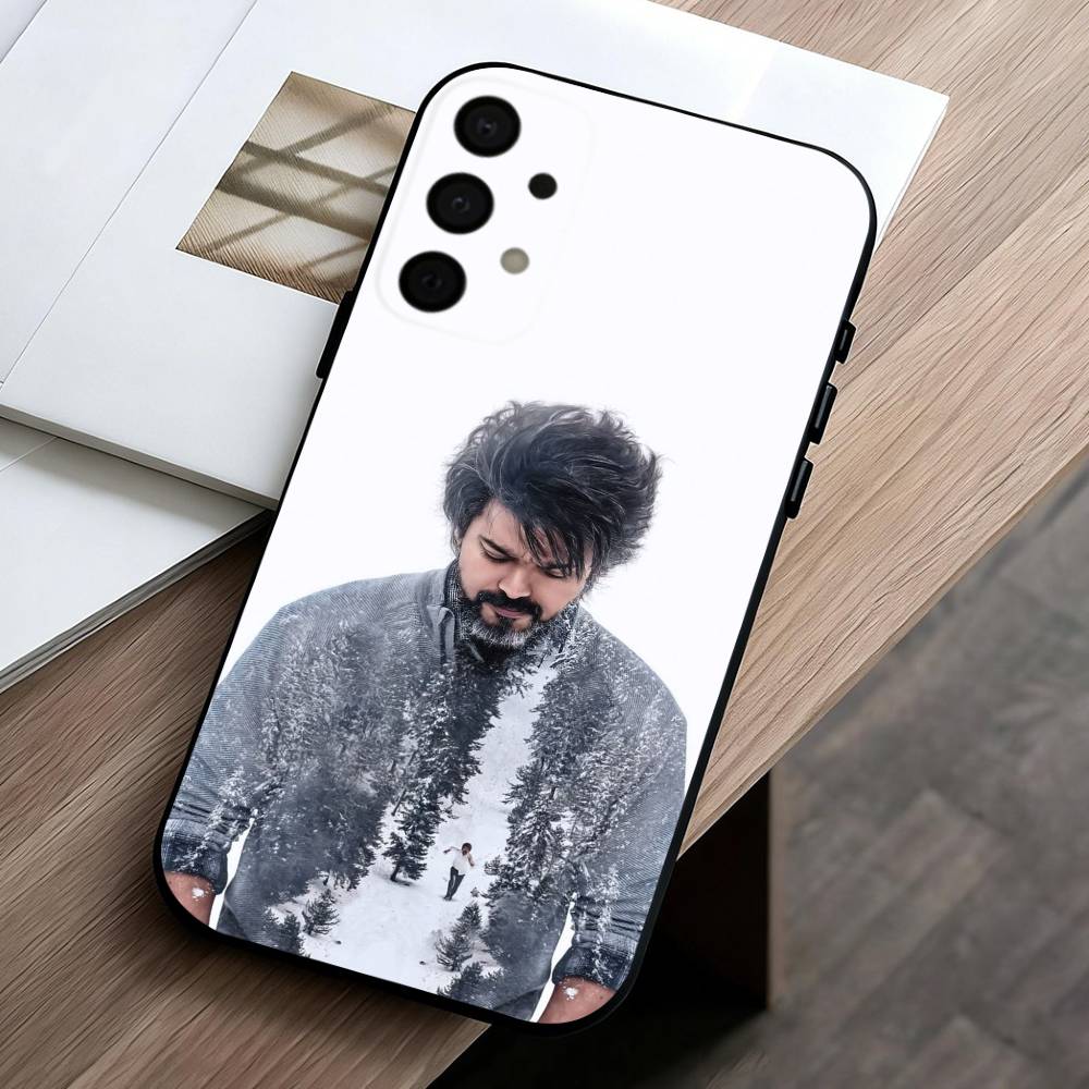T-ThalaPathy Actor V-Vijay-Y Phone Case For Samsung Galaxy A73,A72,A71,A70,A53,A52,A51,Others Soft Black Cover