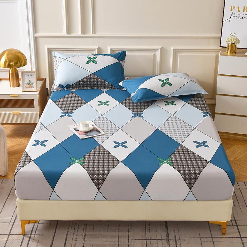 Aloe cotton polished mattress printed pillowcase Simmons protective cover mattress chemical fiber dust cover