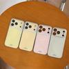 Однотонный чехол-макарон для iPhone 17 Pro Max с большим окном и защитой от падений