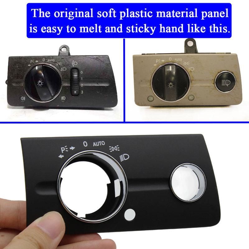W211 Dashboard Black Beige Headlight Lamp Switch Cover Panel For Mercedes Benz E Class 320 350 550 2003 2004 2005 2006 2007 2008