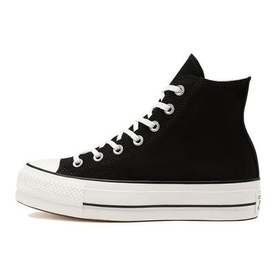 Высокие черные женские кроссовки на платформе Chuck Taylor All Star, белые 560845C