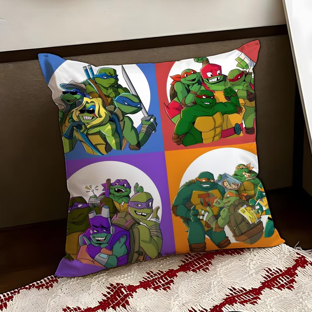 Teenage Mutant NNinja Turtles Cushion Cover Reversible Soft Durable Pillow Cover Home  Car MultiScene Use for Daily Comfort
