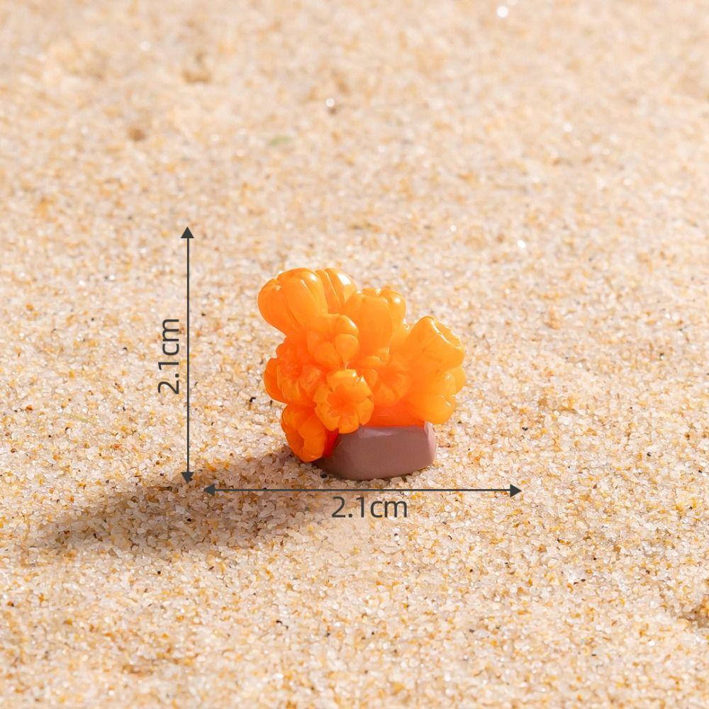 Resin Crafts Marine Animals Fish Ornaments Cute Mini Miniatures Animals Figurines DIY Coral Fish Garden Decorations