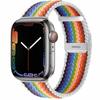 Nylon Fabric Band for Apple Watch Series 8 7 6 SE 5 4 3 38 40mm 42mm 44mm 41MM 45MM 49 Ultra Braided Solo Loop Strap for Iwatch