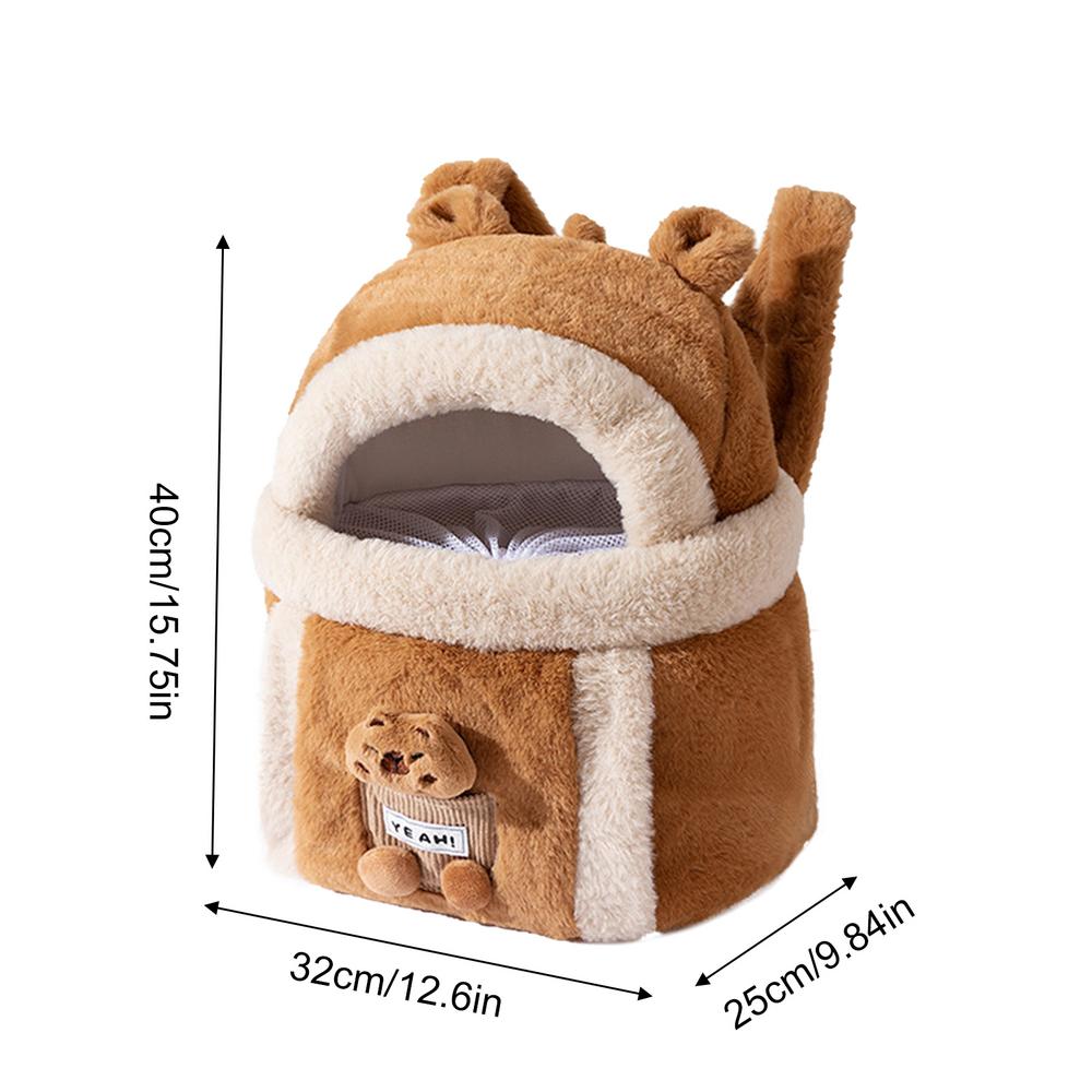 Pet Carrier Bag Cat Dogs Polyester sponge Backpack Outdoor Travel Walking Winter Warm Nest Kitten Puppy Hanging Chest Portable