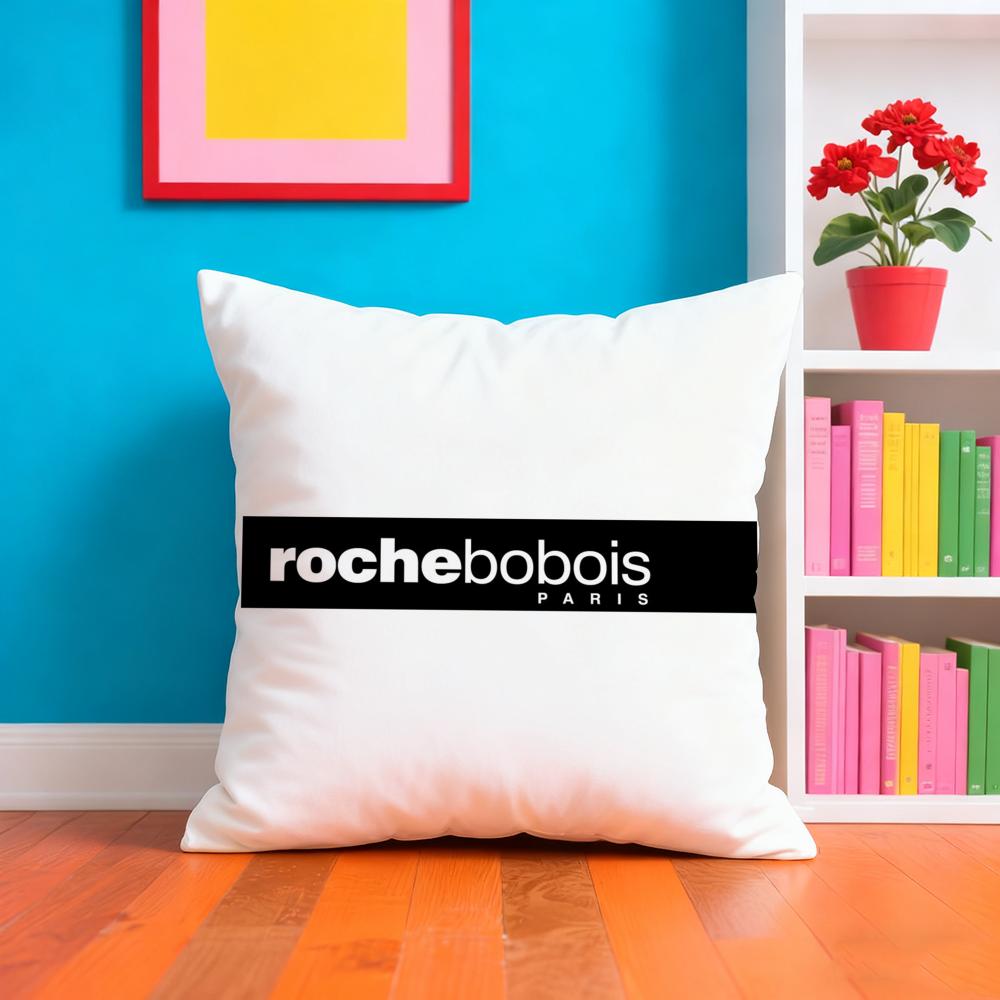 R-Roche Мода B-Bobois Наволочка Плюшевая Ткань Мягкая Двусторонняя Печатная Диванная Теплая Зимняя Домашний Подарок Наволочка