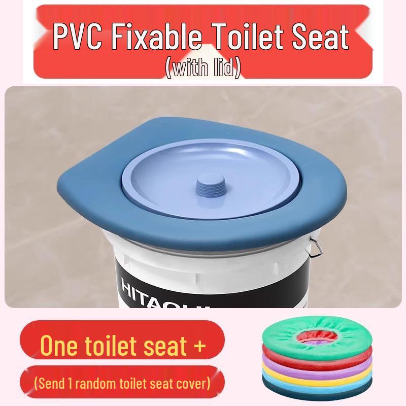 Универсальная мягкая водонепроницаемая подушка для сиденья унитаза для пожилых - Простой пенопластовый чехол для ведерных и сухих туалетов.