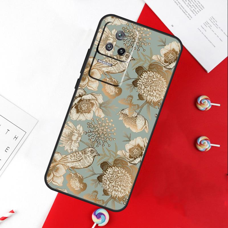 Чехол 'Садовые птицы' для Xiaomi 13T 11T 12T 14T Pro 13 14 15 Ultra POCO X7 Pro X3 X5 X6 F5 F6 M6 Pro