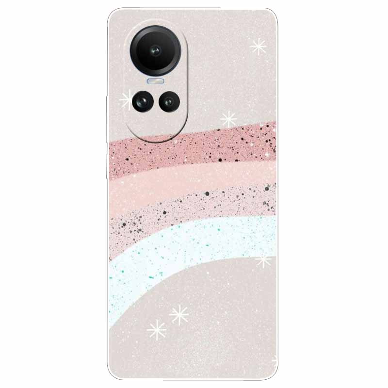 Чехол для Oppo Reno 10 5G CPH2531 Силиконовый Расписной Кот Животные ТПУ Мягкий Мраморный Coque для Oppo Reno10 Pro 5G CPH2525 Чехол для Телефона