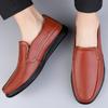 Мужская обувь из мягкой кожи, повседневная обувь для вождения, мужская деловая повседневная кожаная обувь, мужская обувь из натуральной кожи без шнуровки