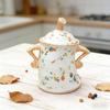 Canister with Attitude Resin Hands-on-Hips Candy Container Forked Waist Jar with Lid for Home Office Apartment Kitchen