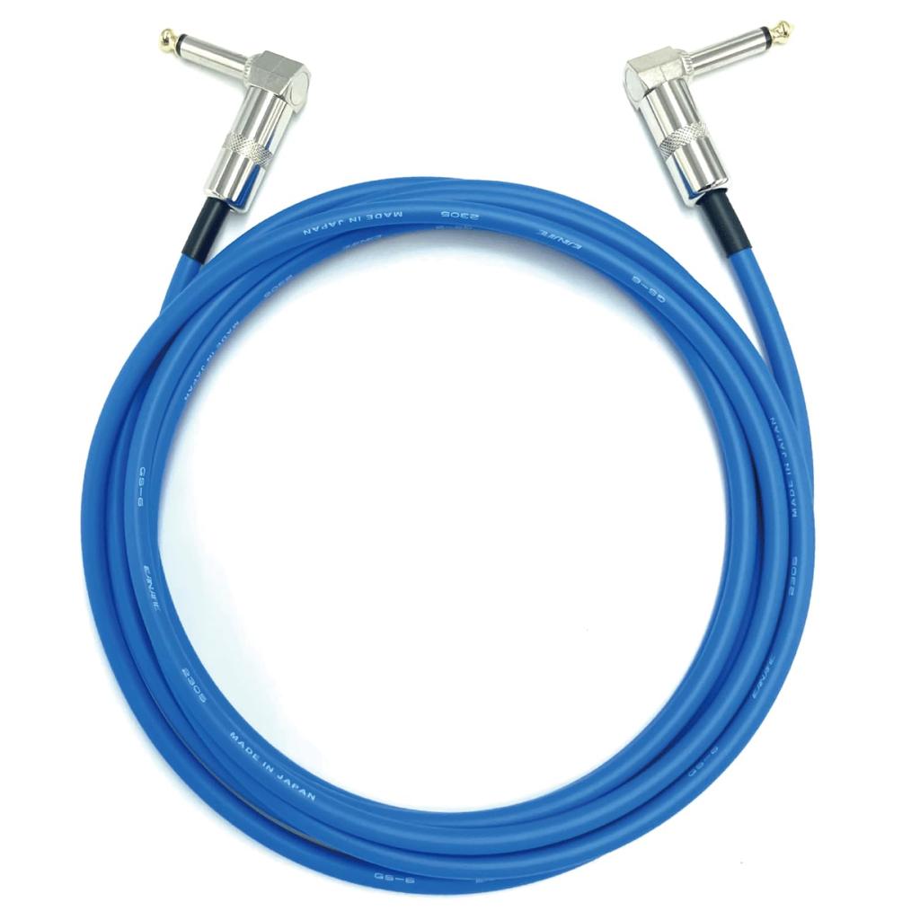 CANARE Blue Shielded Cable Made In Japan GS-6 (L-L, 2m) (L-L/L-S/S-S)