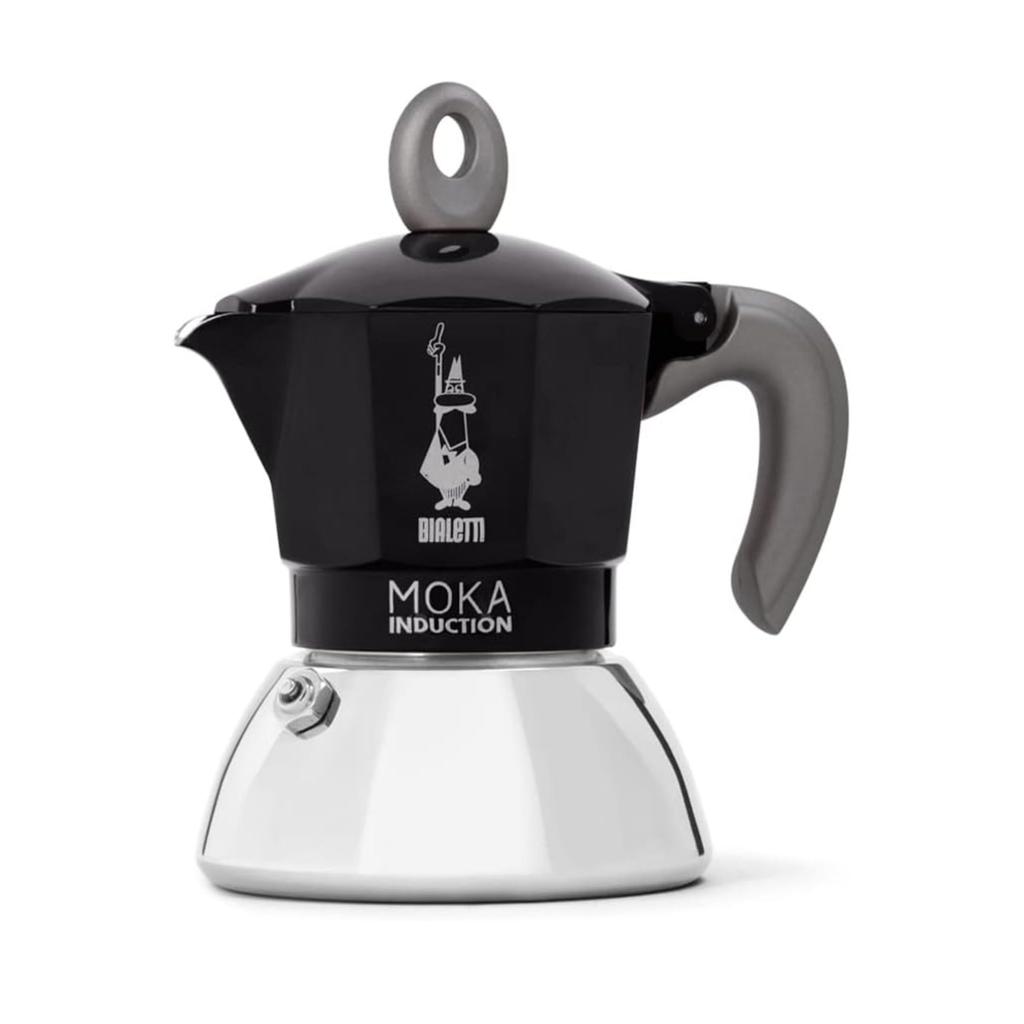 Bialetti Moka Induction 2 чашки Совместимая с индукцией Эспрессо для прямого огня и (Кофеварка, Кофеварка, Мока)
