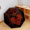 1 шт. Автоматический складной зонт - Красивый узор с линиями, Портативная и складная конструкция с 8 спицами, Новогодние и Дни рождения Подарки