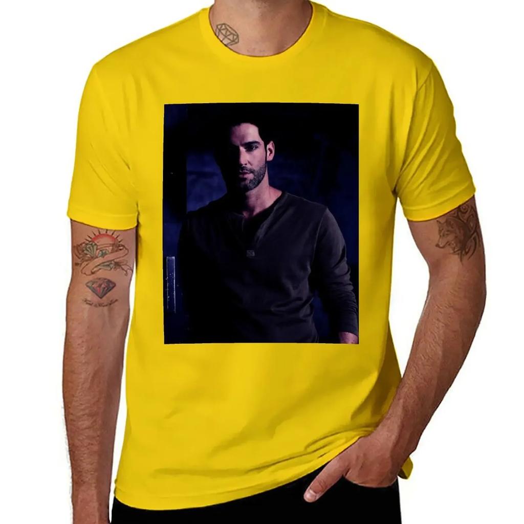 Tom Ellis Night T-Shirt heavyweights oversized men t shirts