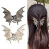 Metal Hair Claw Clip for Girl Elegant Hair Clip Jaw Clamp Subculture Bat Shape Hair Claws Barrettes Women Cool Hair Claw