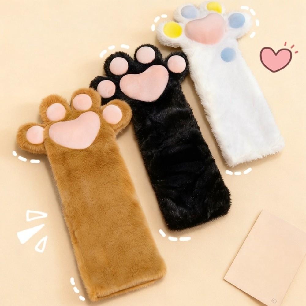 Thicken Plush Cat Paw Gloves Cartoon Cat Claw Mittens Kawaii Cosplay Costume Gloves  Club