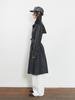HALF DEVIL US Belted Trench Leather Coat_Black