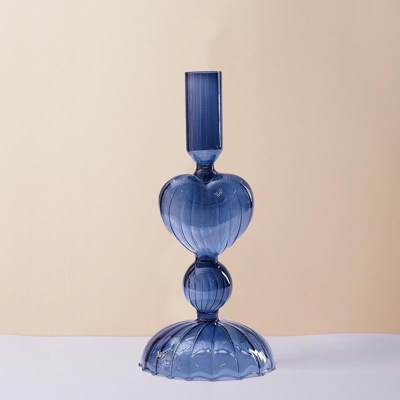 1шт стеклянная ваза гостиная столовая настольное украшение премиум-класса подсвечник композиция свет роскошный стиль мульти-стиль