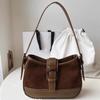 Осенне-зимняя женская сумка через плечо в стиле ретро, модные кофейные цвета, универсальные сумки, темпераментные, универсальные, подмышечные сумки, тренд