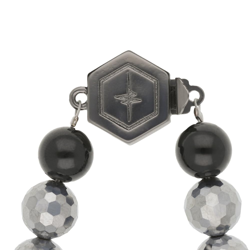 [ZAAP] Техно-ожерелье BT8 Натуральный камень Черный турмалин (Черный турмалин 8 мм / Большой размер 47 см)