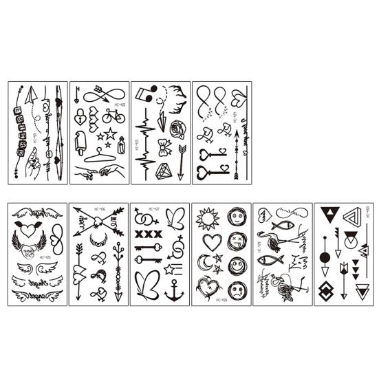 Тотемная татуировка водонепроницаемый безопасный черный цвет Популярная одноразовая наклейка на руку для вечеринки