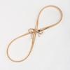 Y2k Thin Belt Silver Metal Waist Chain Sweet Elastic Bow Belt  Trouser Decoration