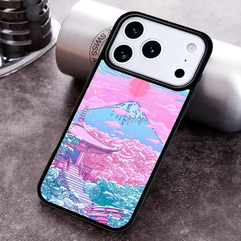 Японское искусство Гора Фудзи Чехол для телефона для iPhone 17 16 15 Pro Max Air 14 13 12 11 Plus Ударопрочный чехол