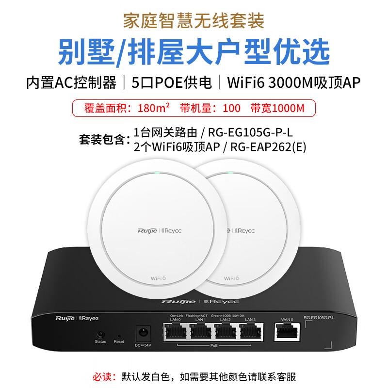 Ruijie RG-EG105G-P-L WiFi 6 Whole-Home Networking Kit (CN version)
