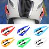 2Pcs Motorcycle Winglets Front Side Spoiler Aerodynamic Wing Set Fixed Wind Wing with Adhesive Decoration Sticker