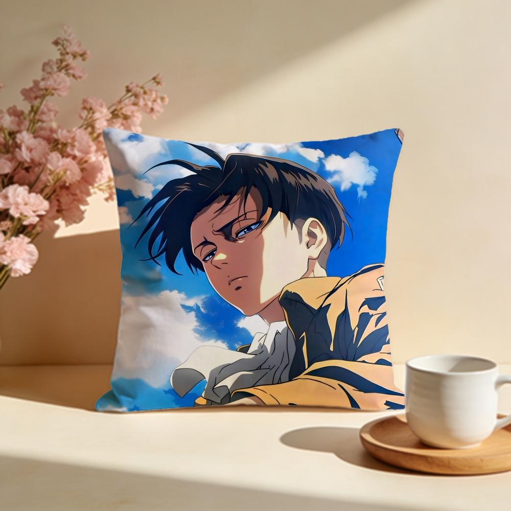 Fashion AAttack on Titanable Cushion Cover Stylish Washable Pillow Cover Ideal for Couch Bedroom Car Decoration