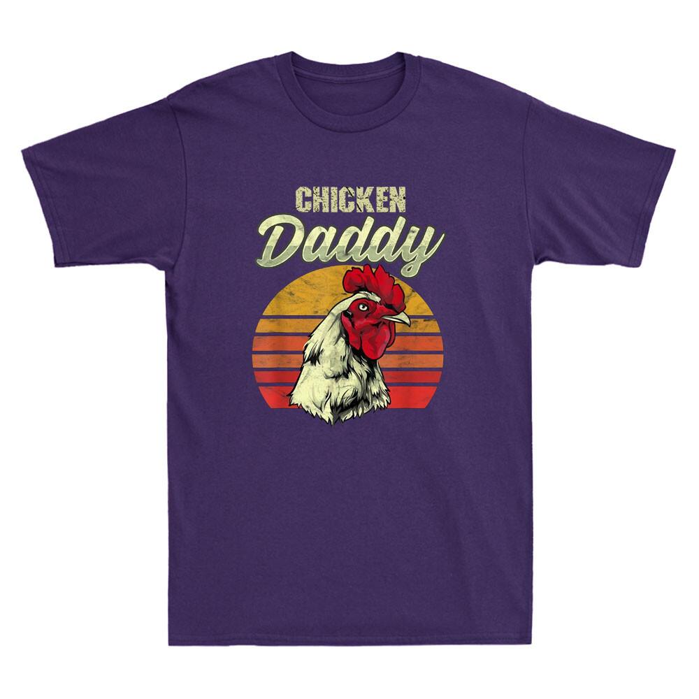 Chicken Daddy Distressed Funny Poultry Farmer Gift Unisexs Fathers Gift TShirt
