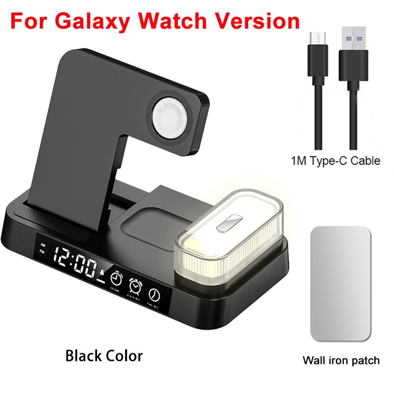 Беспроводное зарядное устройство 3 в 1 для Samsung Galaxy S23 S22 S21 Ultra, 30 Вт, станция быстрой зарядки для Galaxy Watch 5/5 Pro/4, подставка для зарядных устройств