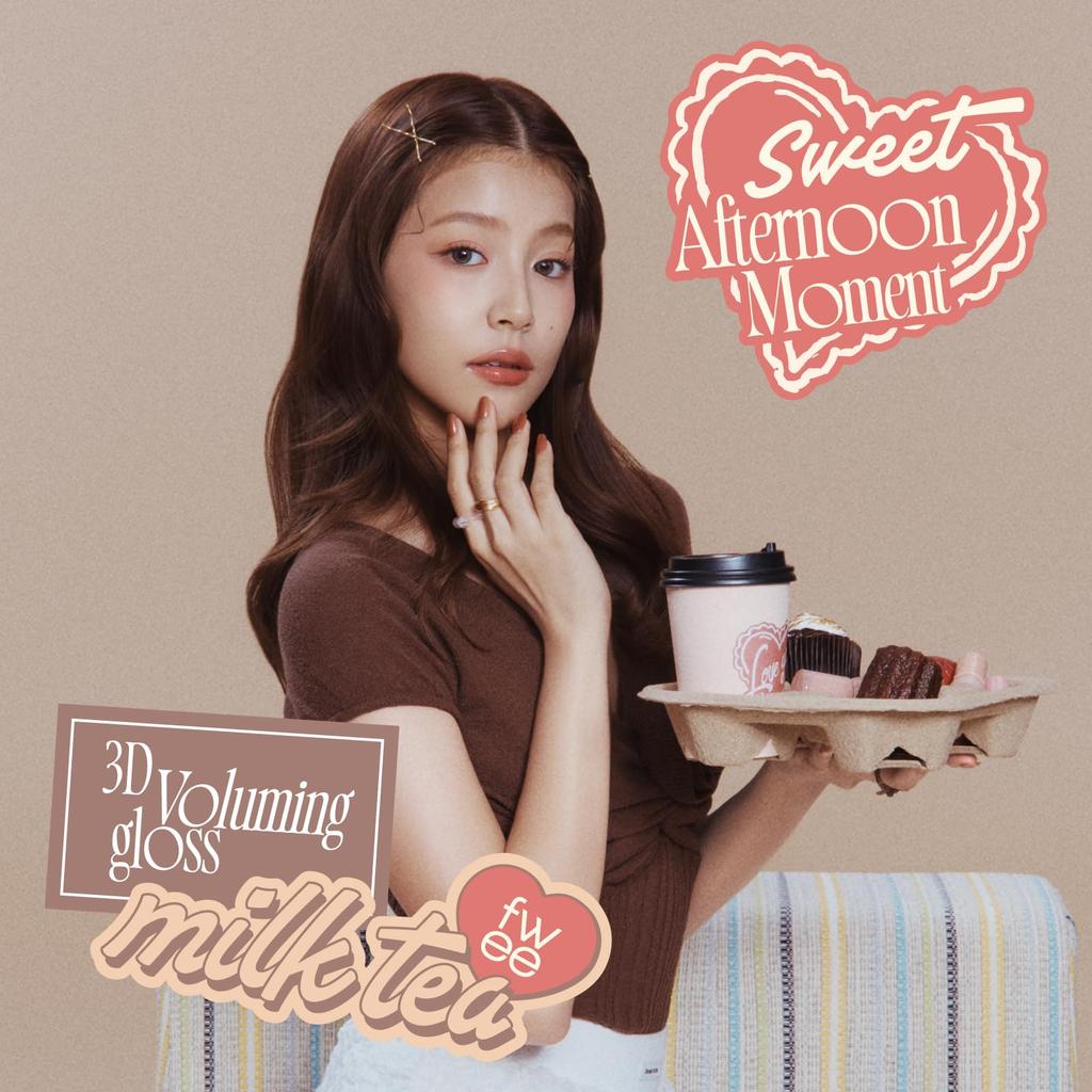 Fwee 3D Увеличивающий объем блеск, 1 шт., 70% Чай с молоком (Цвет, эксклюзивный для Японии)