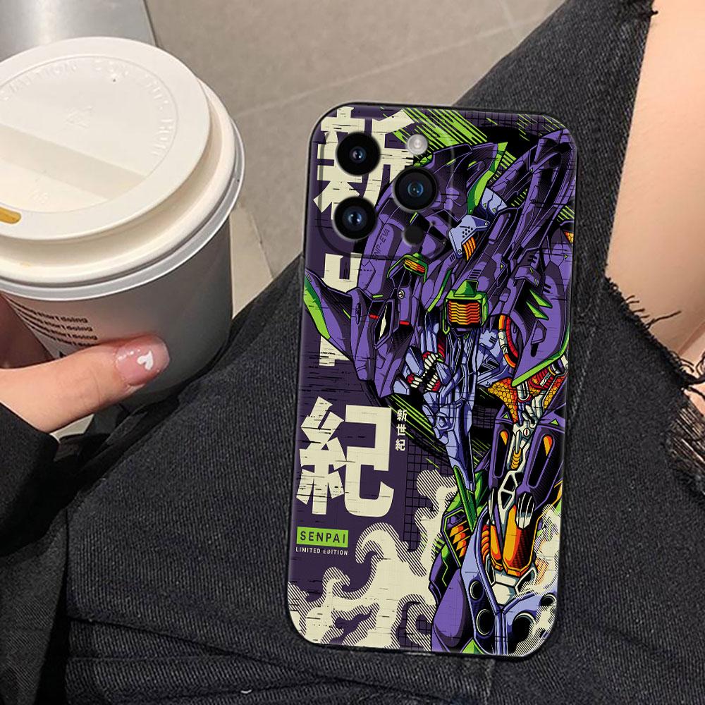 N-Neon G-Genesis E-Evangelion 01 02 Чехол для телефона For iphone Apple 17 AIR 16E 16 15 14 13 12 11 Pro XR Max 8 7 Plus Чехол из ТПУ