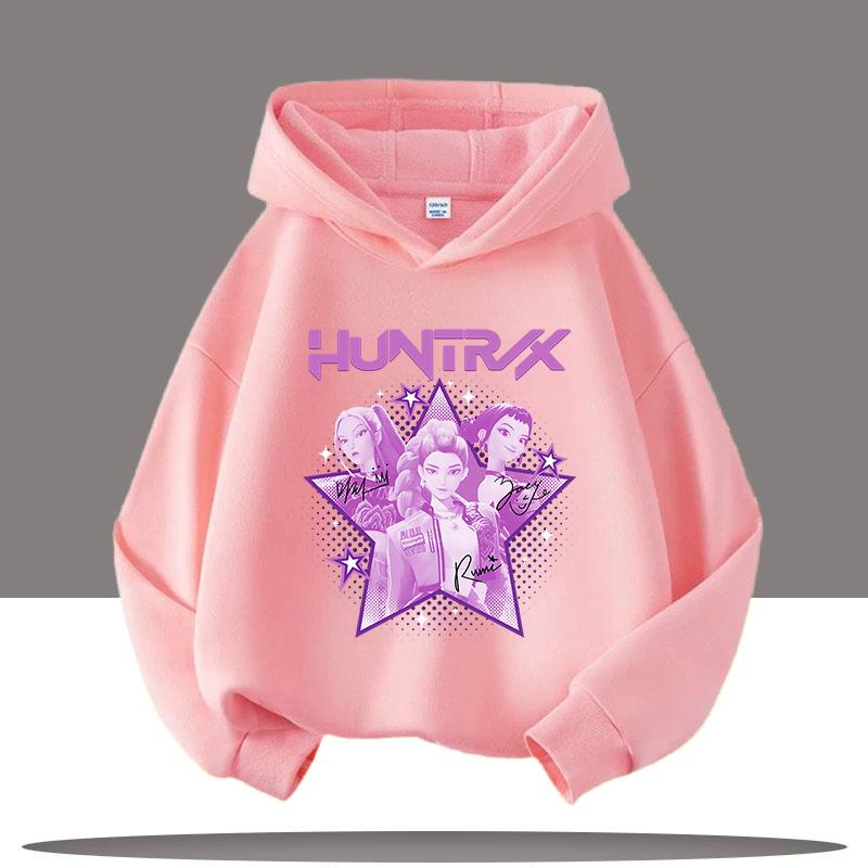 Autumn 3D KPop Demon Hunters Printed Hoodies Fashionable Casual Sports Long Sleeved Children's Boy and Girl Kids Unisex Hooded Sweatshirts