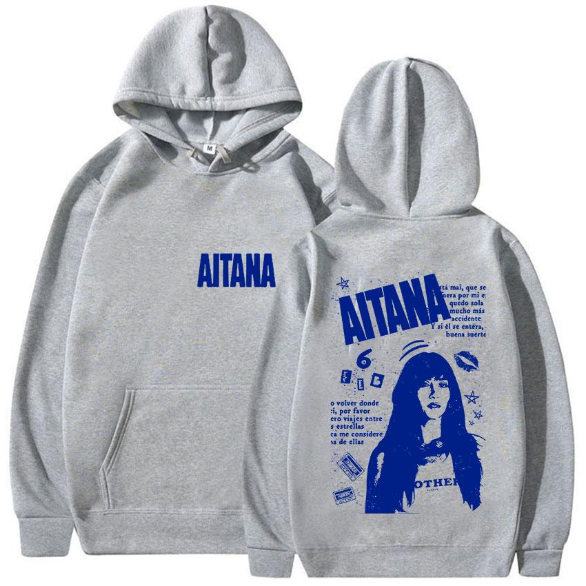 Певица Aitana Метаморфозис Тур по альбому Худи для фанатов Мужские Женские Винтажные Модные Толстовки Оверсайз С длинным рукавом Худи