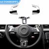 ABS Chrome Steering Wheel Cover Sticker Case for Volkswagen VW GOLF 6 MK6 POLO JETTA MK5 MK6 Bora Car Styling Trim Accessories