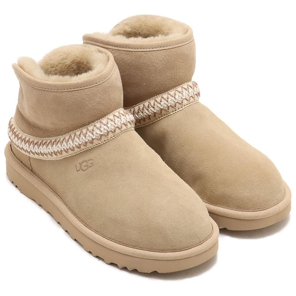 UGG Классические мини-сапоги из овчины, легкие, без застежек, короткие, женские, коричневые 1158262-MDSD