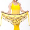 Хип-шарф для танца живота, золотые монеты, костюм для танца живота, юбка, пояс с запахом