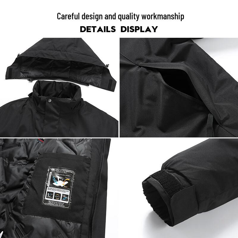 Cartelo Men's Thickened Warm Hooded Outdoor Jacket