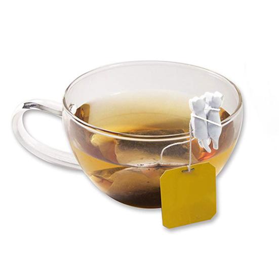 6Pcs Tea Bag Clips Food Grade Heat-Resistant Reusable Silicone Cartoon Cat-Shaped Tea Bag Holders Drink Markers
