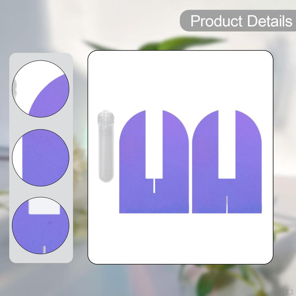 Vase Test Tube Ornament Acrylic Inserts Propagation Station Plant Planter for Cabinet Bedroom