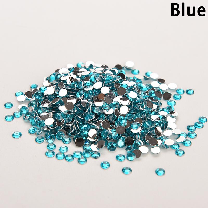 Lots 1000Pcs Rhinestone Facets Flatback Crystal Round Beads Nail Art Diy 4Mm