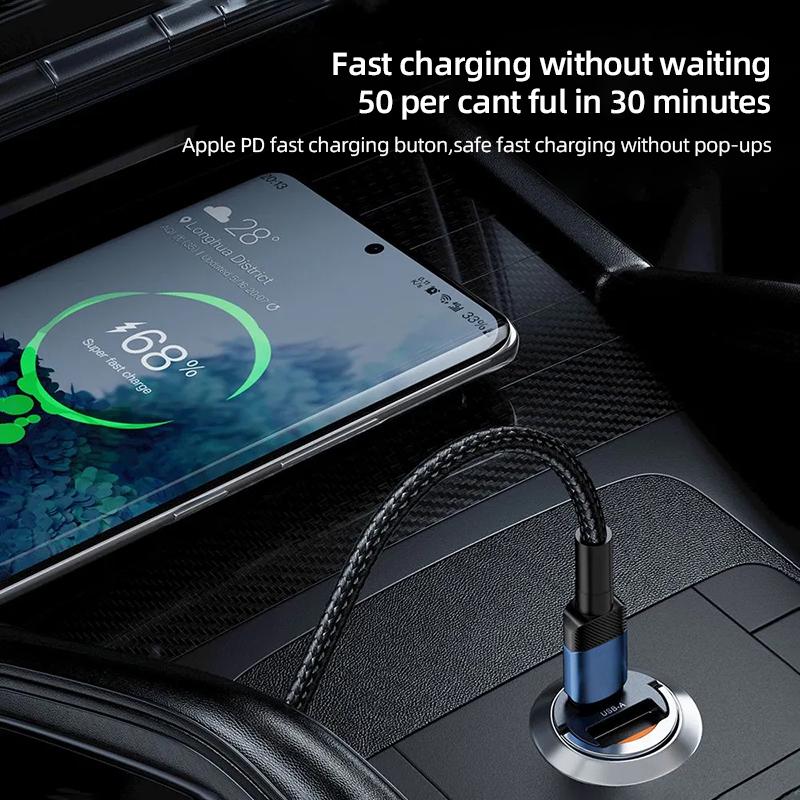 Car Charger Mini USB Type-C Fast Charging Adapter Accessories Tire Valve Cap For Lexus ES LM GS IS NX RX LX RZ IS250 IS430 RX300